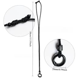 1pc Unisex Adjustable Eyeglass Strap - Durable Metal Ring Cord Holder, Portable Fashion Accessory for Travel/Sports/Outdoor