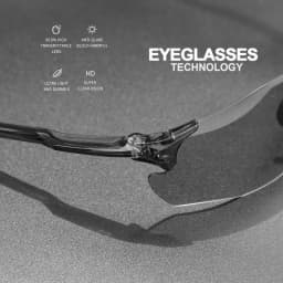 Ultra-Light Photochromic Sports Sunglasses Seamless Frameless 23g Comfort for Cycling Mountain Travel UV400 Adventure Eyewear