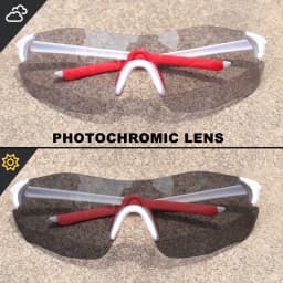 Ultra-Light Photochromic Sports Sunglasses Seamless Frameless 23g Comfort for Cycling Mountain Travel UV400 Adventure Eyewear