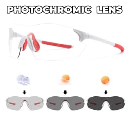 Ultra-Light Photochromic Sports Sunglasses Seamless Frameless 23g Comfort for Cycling Mountain Travel UV400 Adventure Eyewear