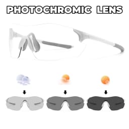 Ultra-Light Photochromic Sports Sunglasses Seamless Frameless 23g Comfort for Cycling Mountain Travel UV400 Adventure Eyewear