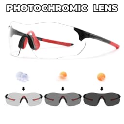 Ultra-Light Photochromic Sports Sunglasses Seamless Frameless 23g Comfort for Cycling Mountain Travel UV400 Adventure Eyewear