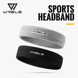 WRELS Pure Color Sports Headband Running Headwear Sweat-Absorbent Headband High Quality Sweatbands Basketball Running Headband