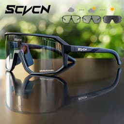 SCVCN New Photochromic Cycling Glasses Motorcycle Bike Riding Outdoor Sport Cycling Sunglasses Men Women Hiking UV400 Goggles