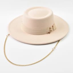 Women's Fedora Hat Fashionable Metal RB Letter Felt Hat Autumen Winter Derby Wedding Jazz Hats