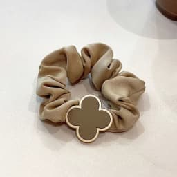 2025 Clearance Warm Color Cute and Sweet French Large Intestine Circle Ponytail Hair Ring Hair Ties Hair Accessories Head Bands