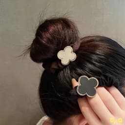2025 Clearance Warm Color Cute and Sweet French Large Intestine Circle Ponytail Hair Ring Hair Ties Hair Accessories Head Bands