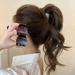 High End Tortoiseshell Hair Clip. High Ponytail Fixed Artifact. Long Lasting Styling of Temperament Hair Accessories