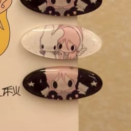 2Pcs INS Angel Girl Cartoon Hair Clip Set Star White Rabbit Print Oval Acrylic Side Barrettes Hairclips For Women Girls Jewelry
