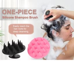 WANMEI Silicone Shampoo Head Scalp Massage Brush Silicone Body Brush Hair Washing Comb Bath Shower Brush Salon Hairdressing Tool