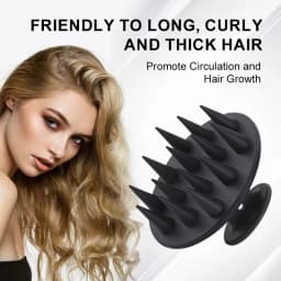 WANMEI Silicone Shampoo Head Scalp Massage Brush Silicone Body Brush Hair Washing Comb Bath Shower Brush Salon Hairdressing Tool