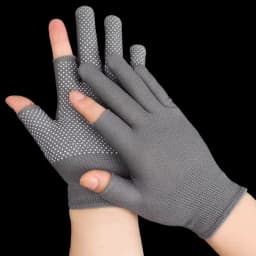 Touchscreen Nylon Gloves for Men Women Non-slip Breathable Half Finger Gloves for Summer Outdoor Riding Sport Fitness Sunscreen