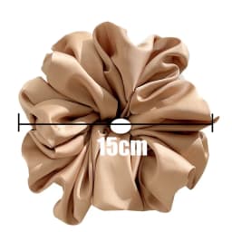 1pcs Extra Large Faux Silk Fluffy, High Elasticity, Soft & Silky, Luxury Casual Comfortable Fashion Scrunchie For Women