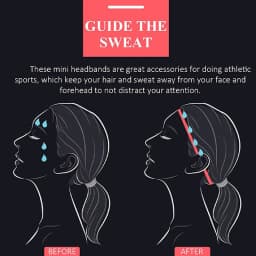 4PCS Unisex Sports Thin Headband Non-Slip Elastic Women Men Yoga Hair Bands Sweatband Football Running Biking Sports Hairband