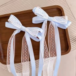 Fashion Bow Ribbon Hair Clips For Women Girls Lace Hairpins Barrettes Set Korean Bow Clips Party Hair Accessories Headwear Gifts
