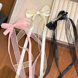 Fashion Bow Ribbon Hair Clips For Women Girls Lace Hairpins Barrettes Set Korean Bow Clips Party Hair Accessories Headwear Gifts