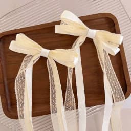 Fashion Bow Ribbon Hair Clips For Women Girls Lace Hairpins Barrettes Set Korean Bow Clips Party Hair Accessories Headwear Gifts
