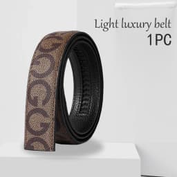 Men's Belt Without Buckle 3.5cm/1.37inch Width Brand High End Belts Black Soft PU Leather Men Belts Body No Buckle Strap