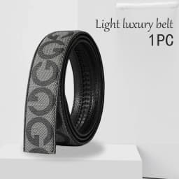 Men's Belt Without Buckle 3.5cm/1.37inch Width Brand High End Belts Black Soft PU Leather Men Belts Body No Buckle Strap