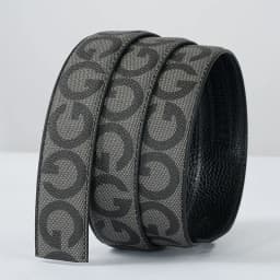 Men's Belt Without Buckle 3.5cm/1.37inch Width Brand High End Belts Black Soft PU Leather Men Belts Body No Buckle Strap