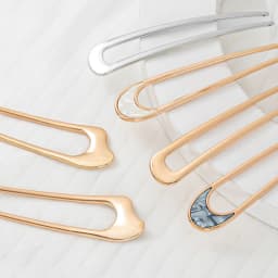 Shell Hairpin Metal U Shaped Hair Pins Hair Fork U French Hair Pin Simple And Fashionable Hair Accessories For Women