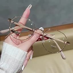 Luxury Myopia Glasses Classic Vintage Anti-blue Light Eyeglasses Women Men Minus Diopter Eyewear Prescription with 0 -0.5To -6.0