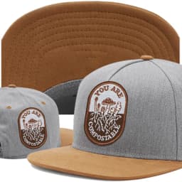 1PC You Are Compostable Mushroom Embroidered Patch Iron On Adhesive Badge DIY Gift For Clothes Cap Bag Jacket Trucker Hat