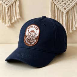 1PC You Are Compostable Mushroom Embroidered Patch Iron On Adhesive Badge DIY Gift For Clothes Cap Bag Jacket Trucker Hat