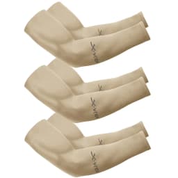 3Pairs Summer Sun Protection Ice Sleeve Men Women Fashion Breathable Elastic Ice Silk Arm Gloves for Outdoor Cycling, Driving