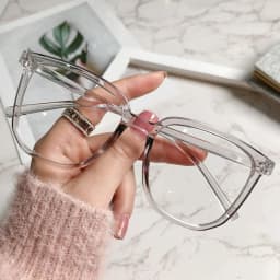 Large Square Frame Anti-Blue Light Glasses Fashion Retro Men Women Computer Goggles Reading Eyeglasses Optical Spectacle Eyewear