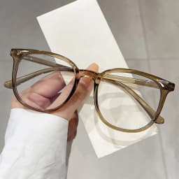 Large Square Frame Anti-Blue Light Glasses Fashion Retro Men Women Computer Goggles Reading Eyeglasses Optical Spectacle Eyewear
