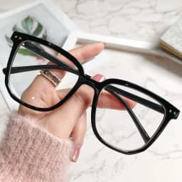 Large Square Frame Anti-Blue Light Glasses Fashion Retro Men Women Computer Goggles Reading Eyeglasses Optical Spectacle Eyewear