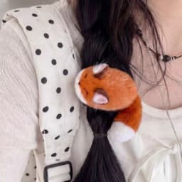 Kawaii Fluffy Plush Fox Hair Barrettes Cute 3D Fox Tail Bangs Clips Women Cartoon Animal Side Hair Accessories