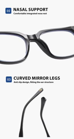 2026 classic 3Pcs square anti-blue glasses for men and women black transparent frame unisex computers wear glasses.