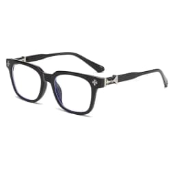 2026 classic 3Pcs square anti-blue glasses for men and women black transparent frame unisex computers wear glasses.