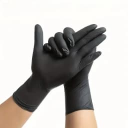 Disposable Black Gloves Unisex Latex Free Nitrile PVC Thick Splayed Fingers Housework Cleaning Car Pet Care Cooking Tools Women