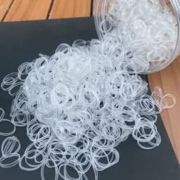 800pcs/set Thick Silicone Hair Rubber Bands For baby Girls transparent hair tie kids small black hair rope child hairbands