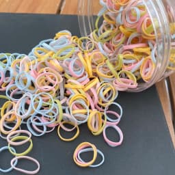 800pcs/set Thick Silicone Hair Rubber Bands For baby Girls transparent hair tie kids small black hair rope child hairbands