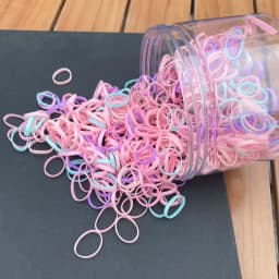800pcs/set Thick Silicone Hair Rubber Bands For baby Girls transparent hair tie kids small black hair rope child hairbands