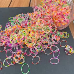 800pcs/set Thick Silicone Hair Rubber Bands For baby Girls transparent hair tie kids small black hair rope child hairbands
