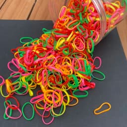800pcs/set Thick Silicone Hair Rubber Bands For baby Girls transparent hair tie kids small black hair rope child hairbands