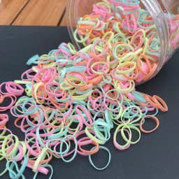 800pcs/set Thick Silicone Hair Rubber Bands For baby Girls transparent hair tie kids small black hair rope child hairbands