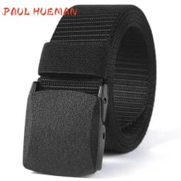 PAUL HUEMAN Military Automatic Buckle Nylon Belt Outdoor Hunting Multifunctional Tactical Canvas Belt High Quality Men Belt
