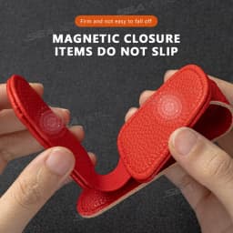 SEAMETAL Leatherette Car Glasses Clip Multifunction Sun Visor Eyeglasses Clip Magnetic Sunglasses Holder for Car Accessories