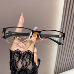Multifocal Color-changing Men's Half-frame Smart Zoom Near-far Presbyopic Glasses806