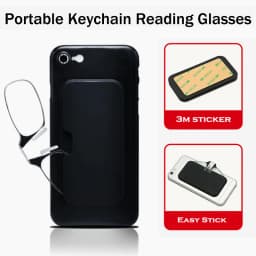 2025 Clip Nose Mini Reading Glasses for men Optical Glasses With Box Wallet Prescription Eyeglasses 1.0-3.0