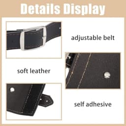 1PC - Retro Medieval Sword Fixed Belt, Adjustable Samurai Scabbard, Cosplay Belt - Practical PU Leather Material