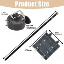 1PC - Retro Medieval Sword Fixed Belt, Adjustable Samurai Scabbard, Cosplay Belt - Practical PU Leather Material