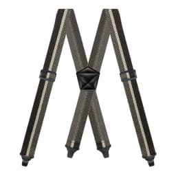 Men Suspenders Heavy Duty Work 3.8cm Wide X-Back with 4 Plastic Gripper Clasps Adjustable Elastic Trouser Pants Braces