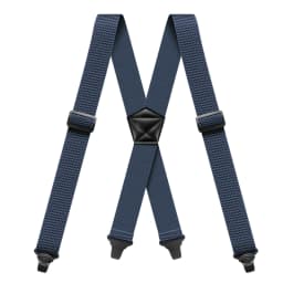 Men Suspenders Heavy Duty Work 3.8cm Wide X-Back with 4 Plastic Gripper Clasps Adjustable Elastic Trouser Pants Braces